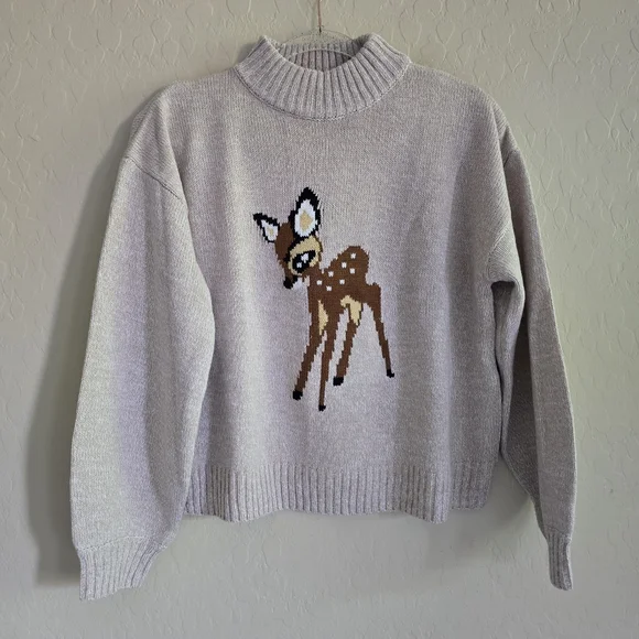 Disney Parks Bambi Jumper Sweater Size Small - Picture 2 of 9